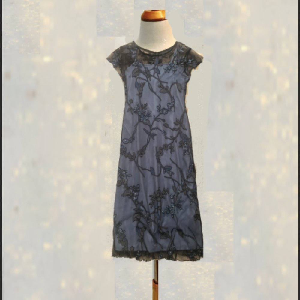 Biscotti Mid-Length Kids Floral Print Dress